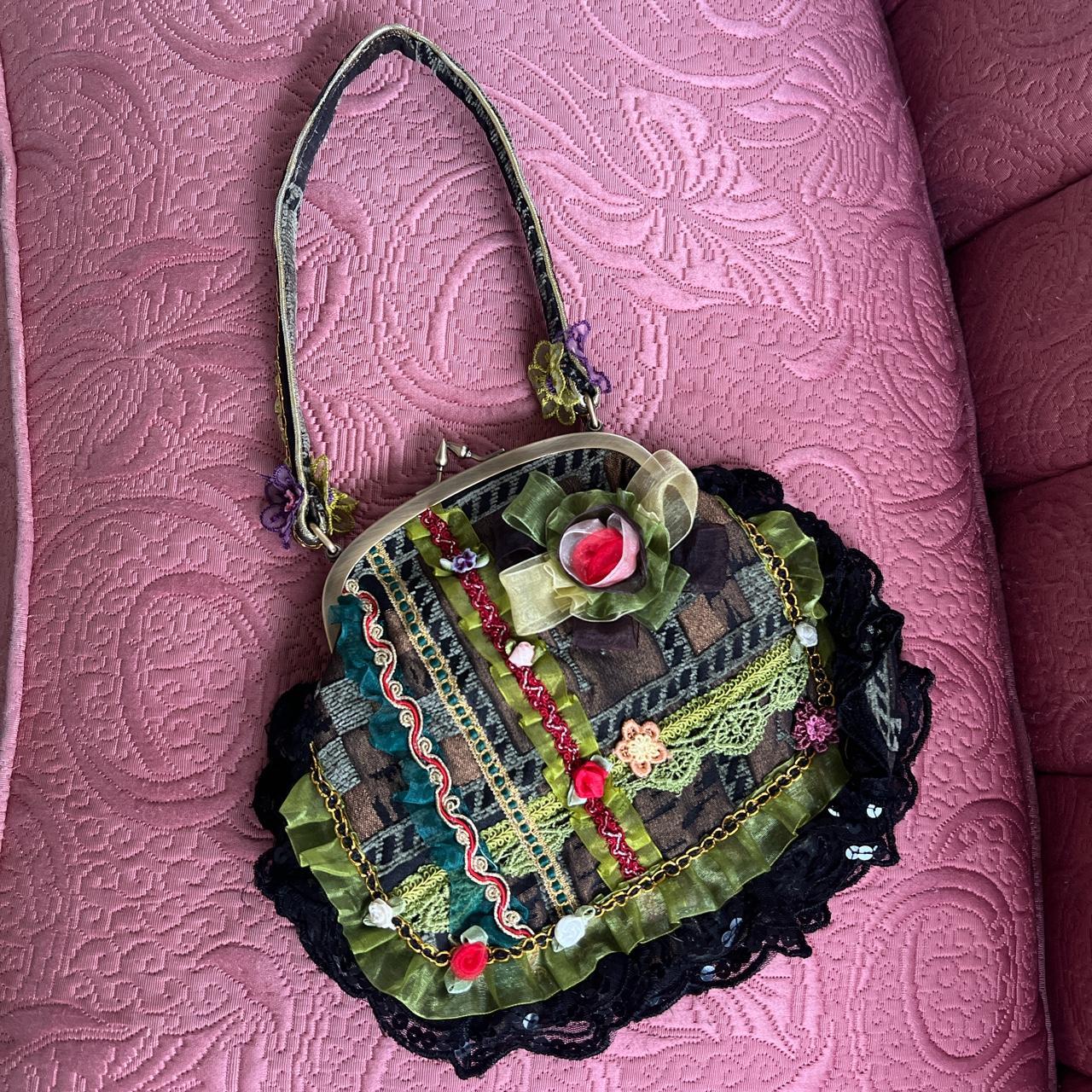 🧚 fairycore cottage core Y2K style purse. Has an... - Depop