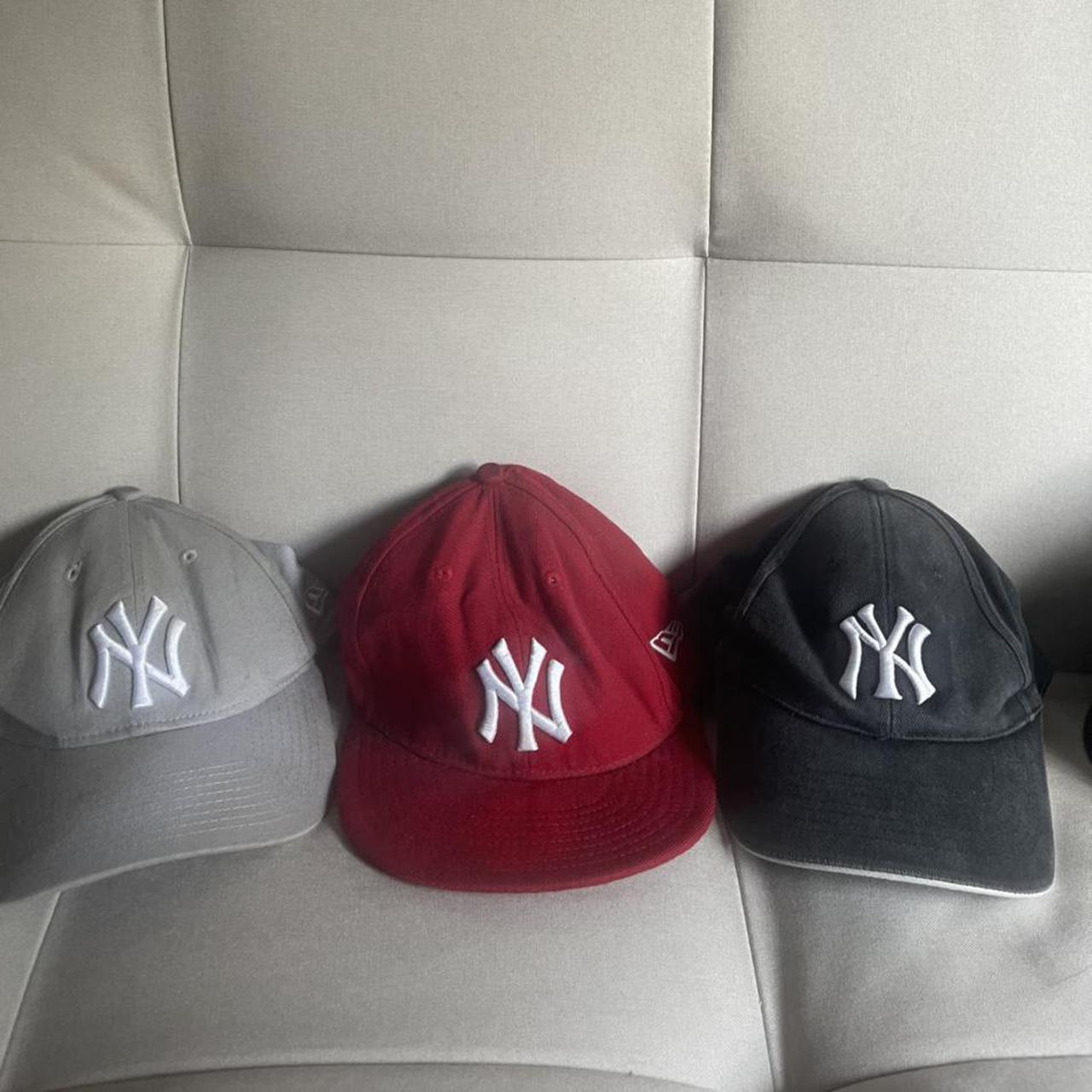 New Era Men's Black and Red Hat