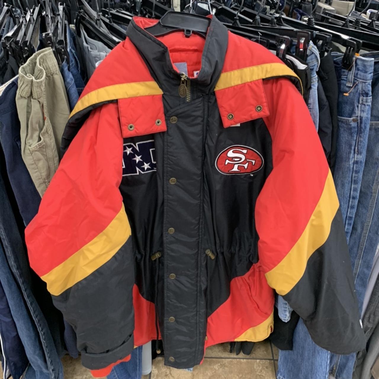 Vintage San Francisco 49ers reversible jacket See - Depop