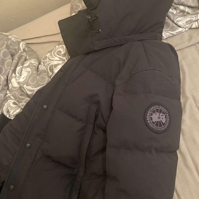 Canada goose black badge 8 10 condition It got too. Depop