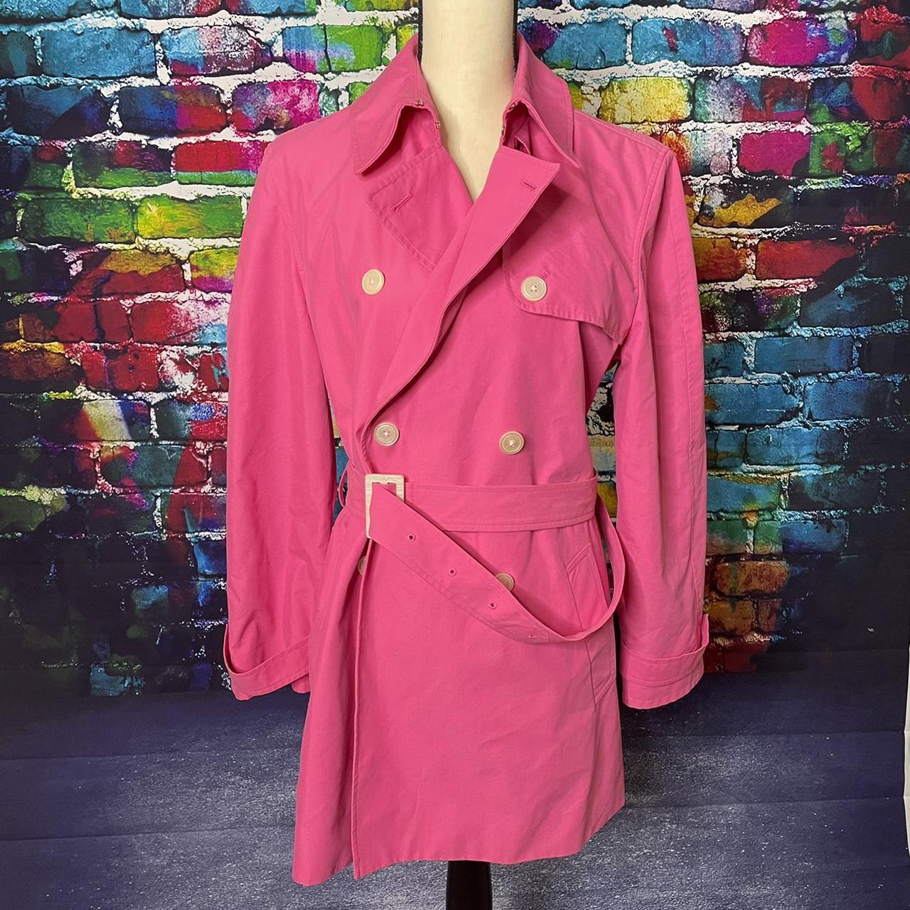 Chaps Women's Pink Coat | Depop