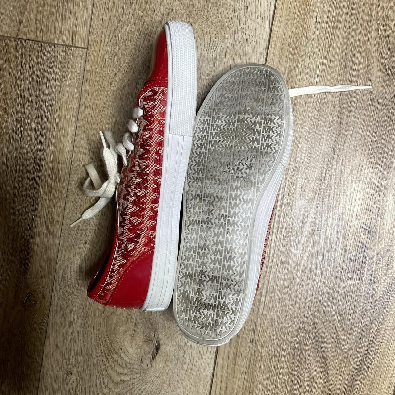michael kors women's red sneakers