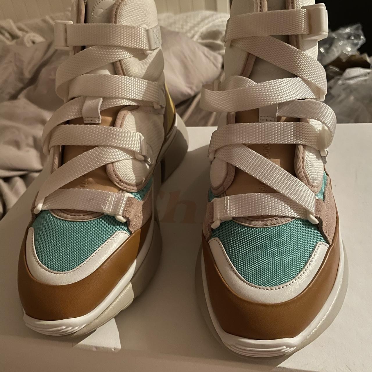 Chloe Sonnie High Top Sneakers EU38 UK5 Natural