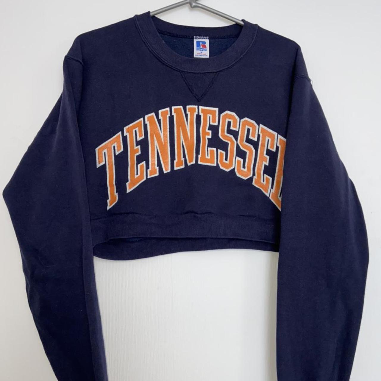 Vintage Navy Cropped Tennessee Jumper!! Super comfy... - Depop