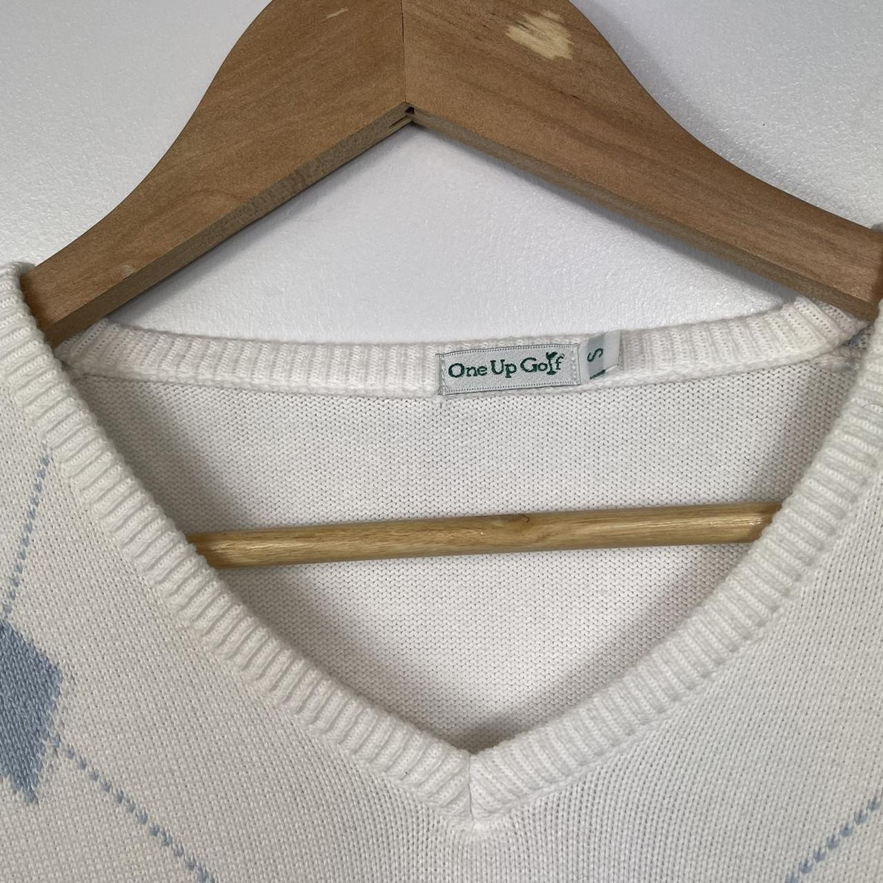 Product Image 3 - Vintage Y2K Argyle White Jumper/Knitwear

-