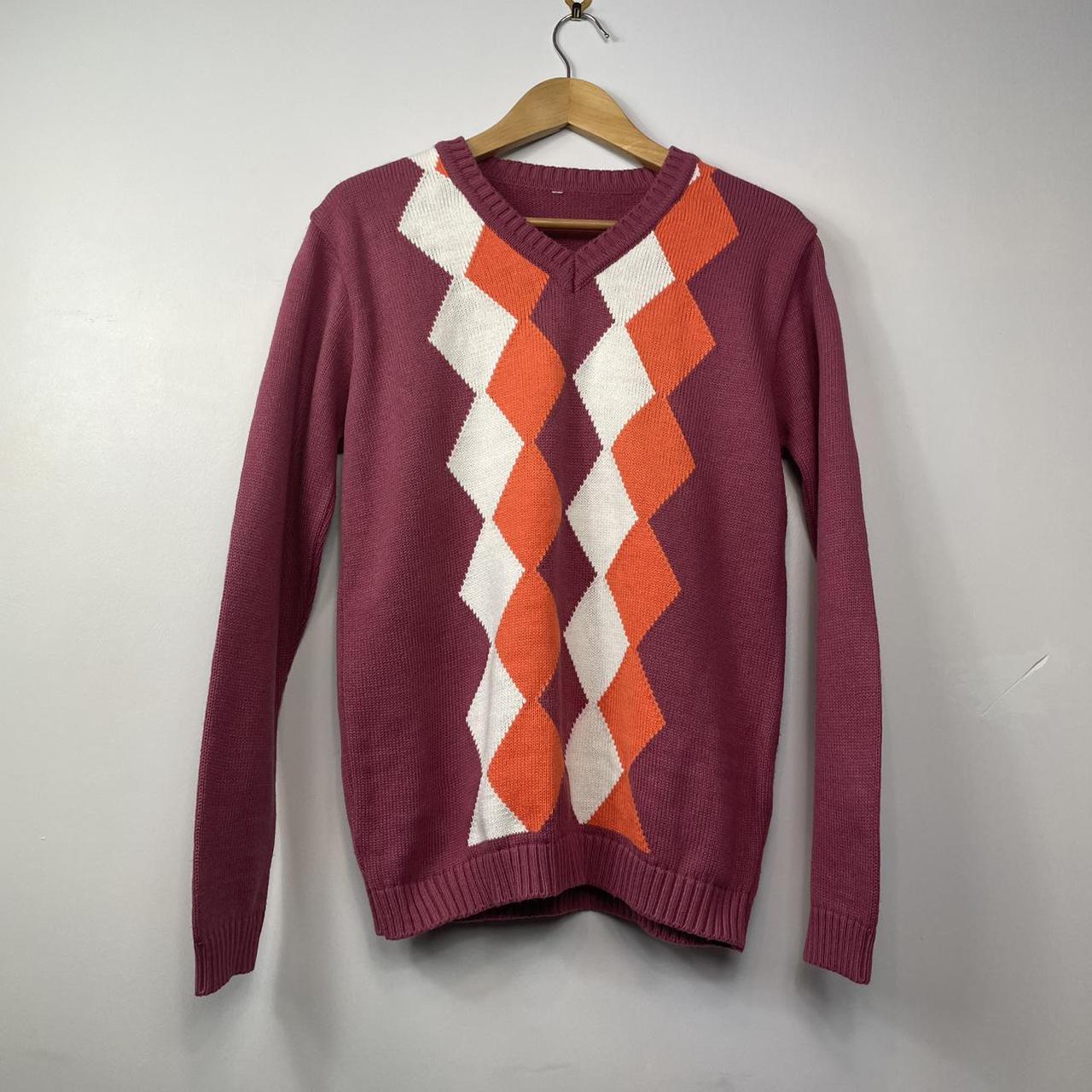 Product Image 1 - Vintage Y2K Argyle Multicoloured Jumper/Knitwear

-