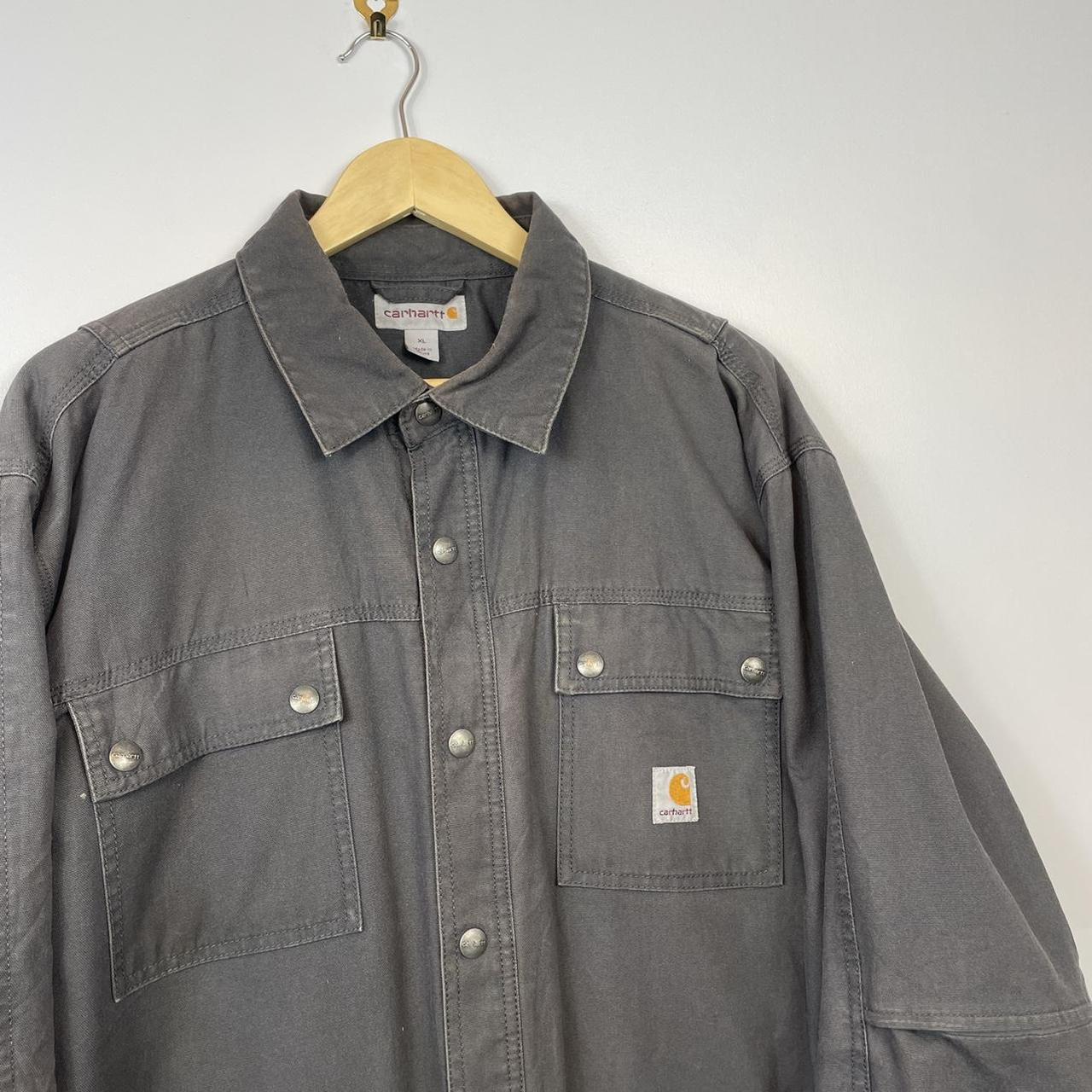 Vintage Carhartt Overshirt/Shacket/Jacket, Fleece... - Depop
