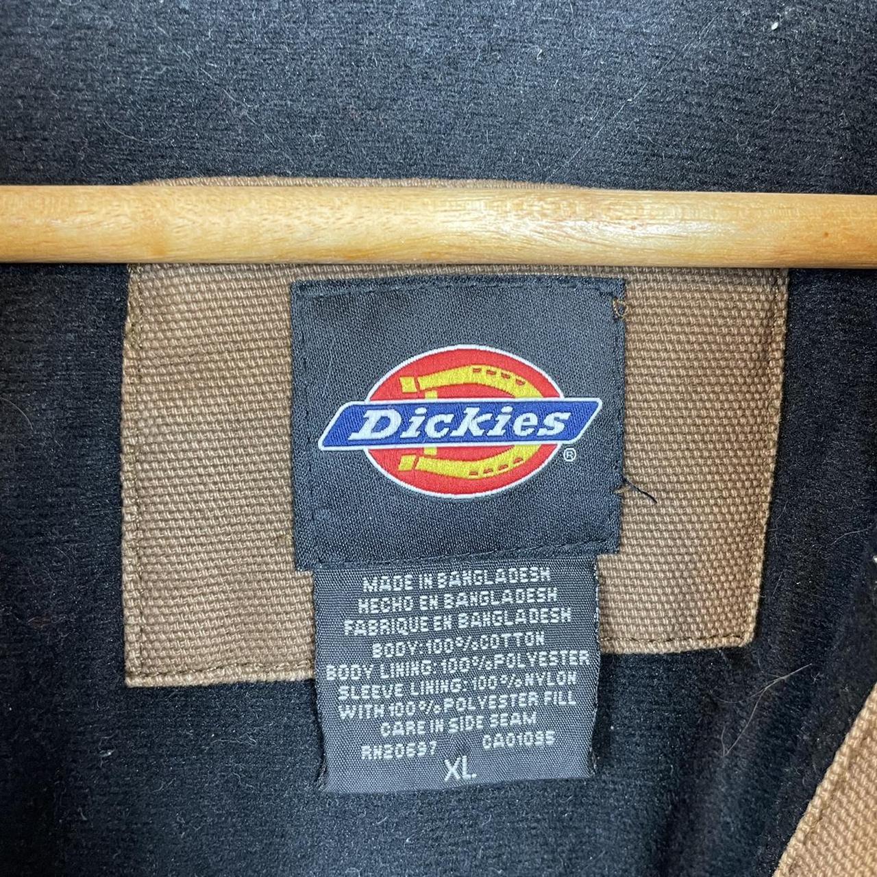 Vintage Dickies Jacket, Brown, Workwear, Hooded,... - Depop
