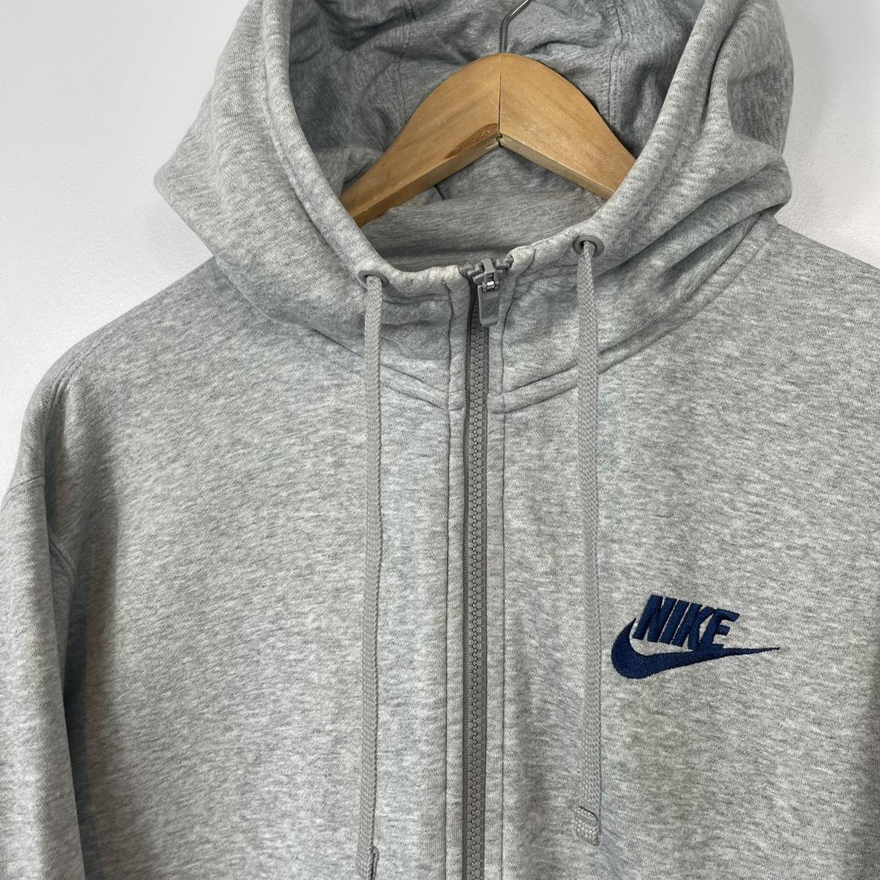 Nike Hoodie ‘Just Do It’ Hoodie, Full Zip, Grey,... - Depop