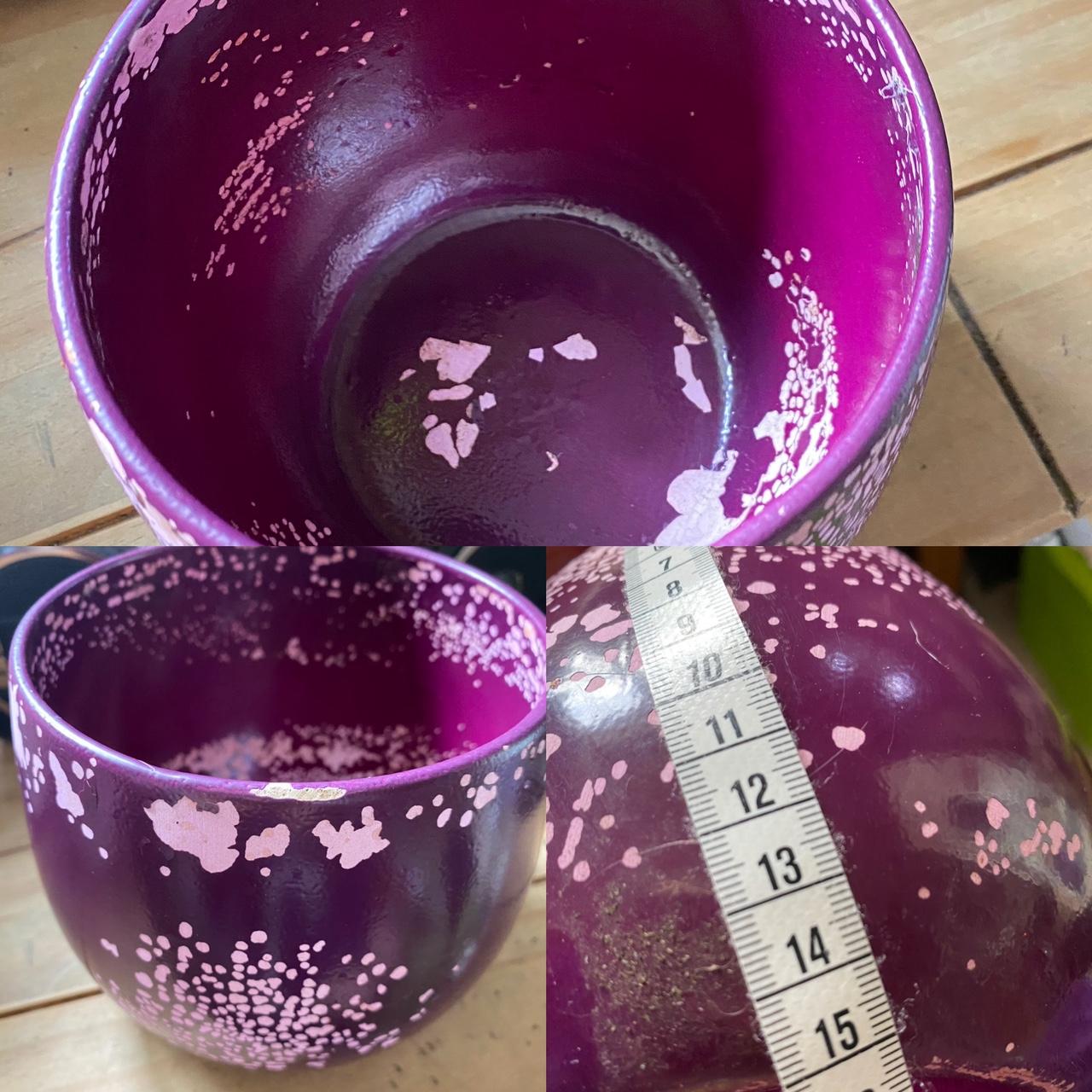 Purple House Ornament/plant pot. Size 15cm in... - Depop 