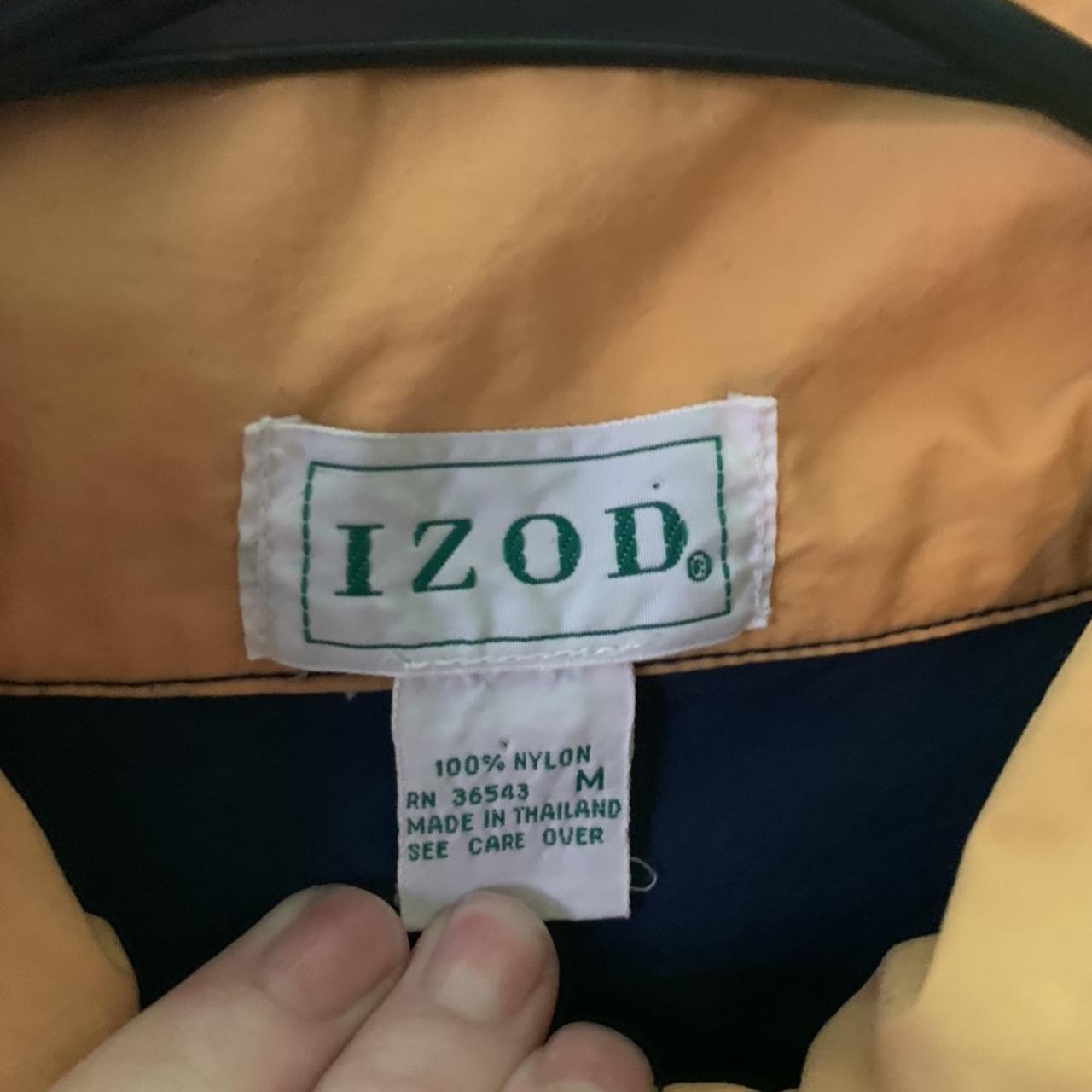 Izod Men's Yellow and Blue Jacket | Depop