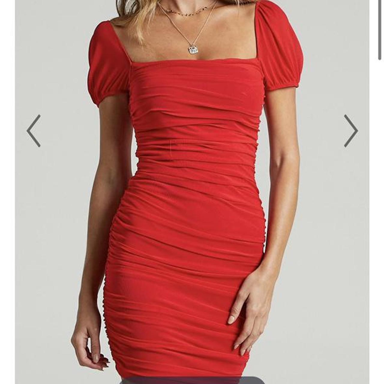 Showpo red clearance dress