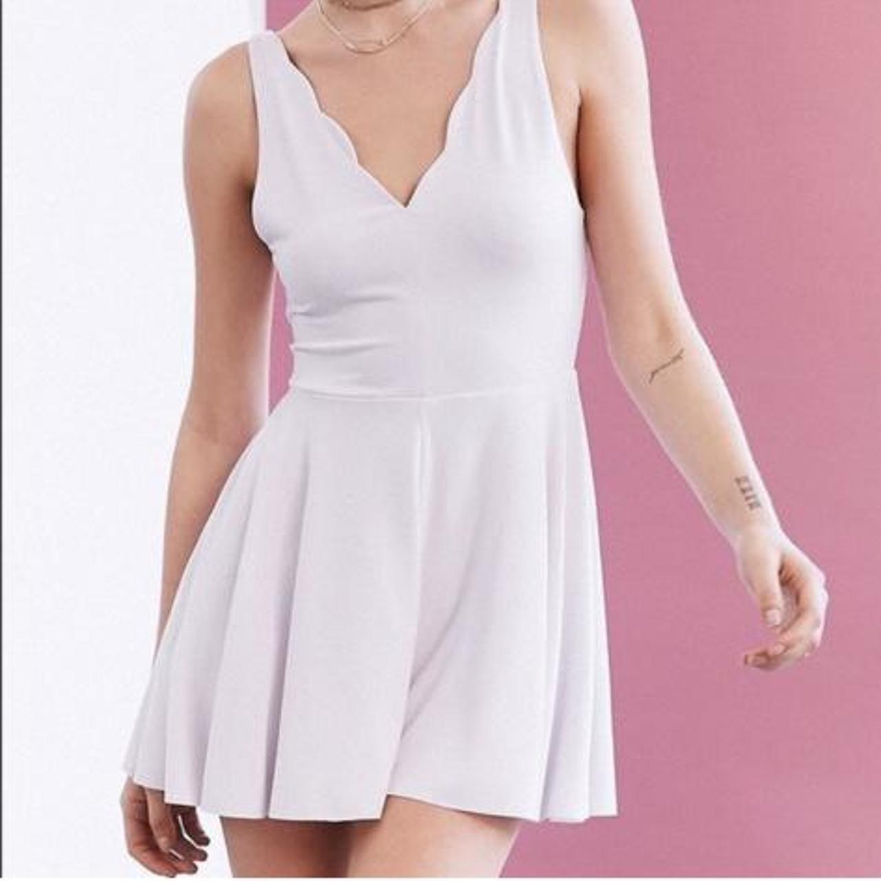 light pink Kimchi Blue loosely fitted, soft romper.... Depop