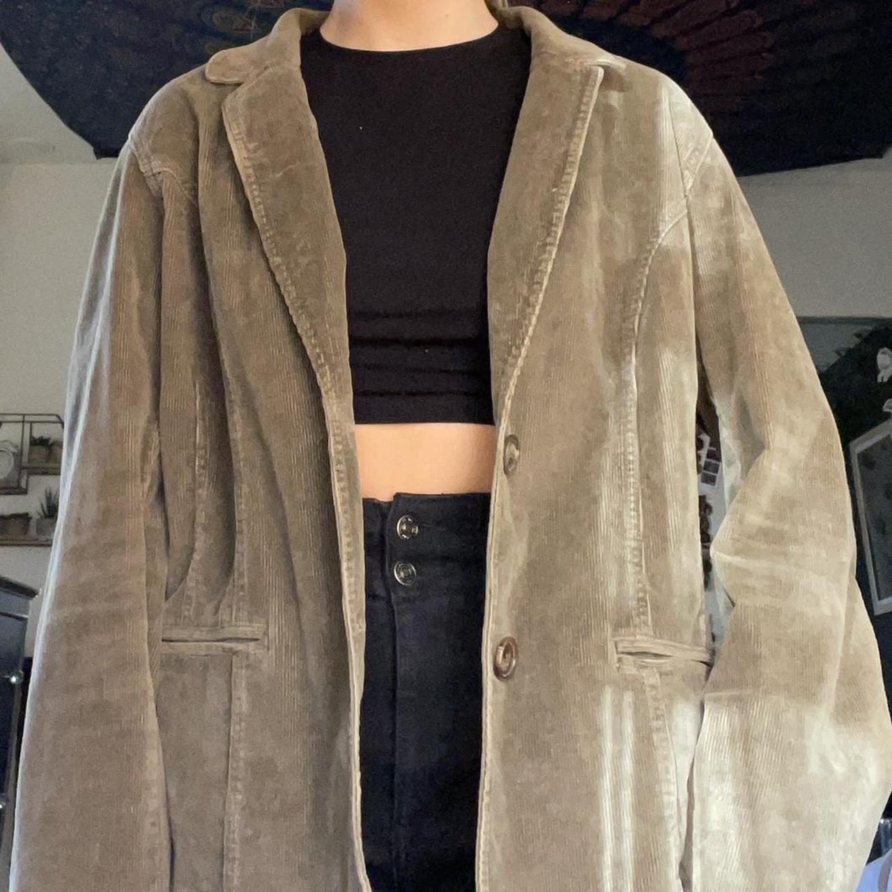 oversized tan corduroy jacket