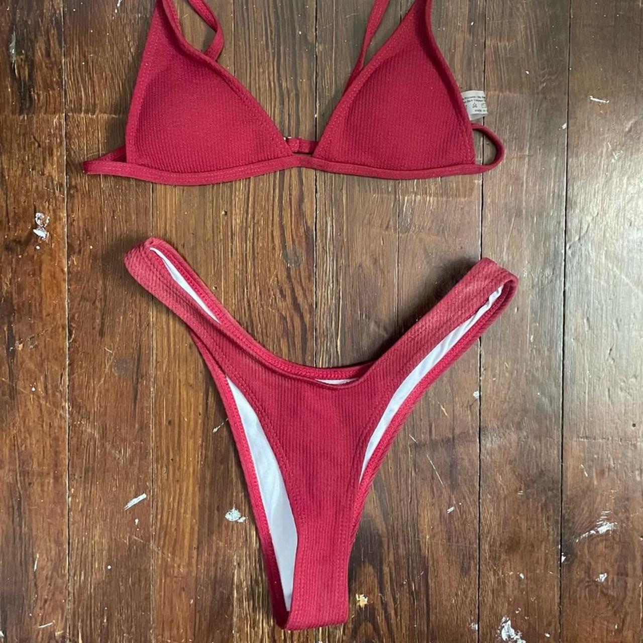 High Cut Bikini Set Free Shipping Never Worn Depop