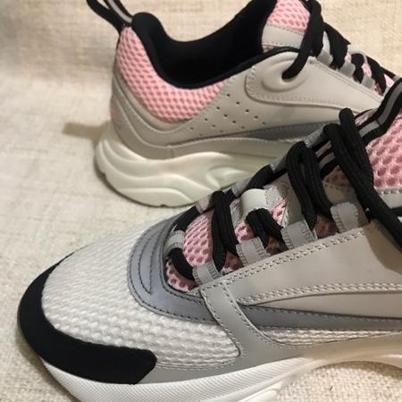 Dior Pale Pink & Gray 'B22' Sneakers