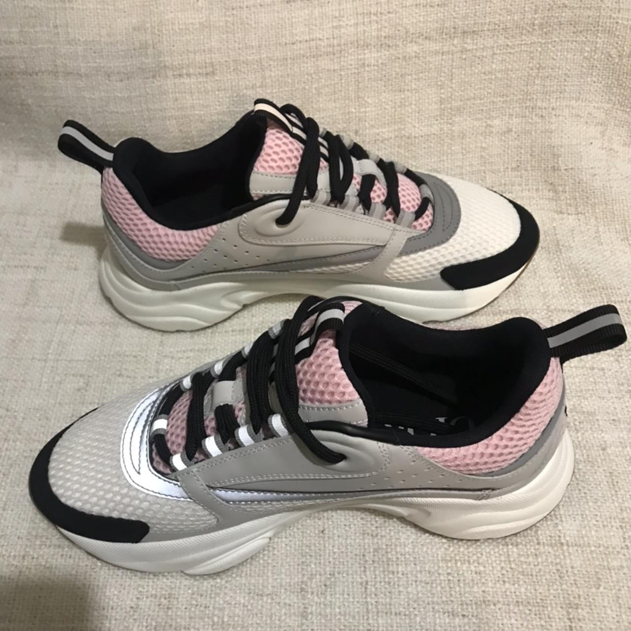 Dior Pale Pink & Gray 'B22' Sneakers
