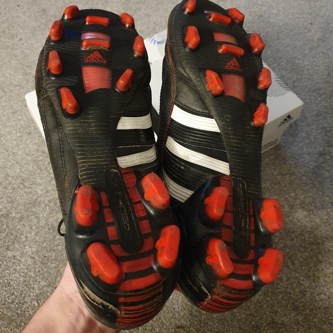 Adidas predator pulse. Silver/red colourway. Size | Depop