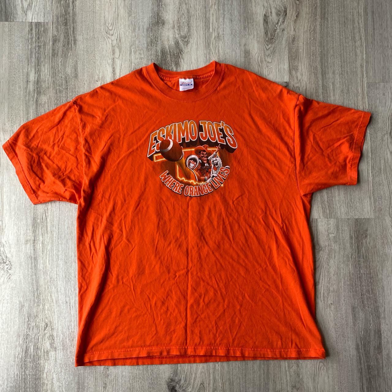 Vtg 90’a OSU Eskimo Joes Orange Country T-Shirt.... - Depop