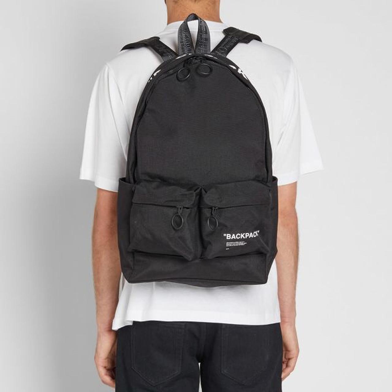 Off-White Quote Backpack 'Black/White
