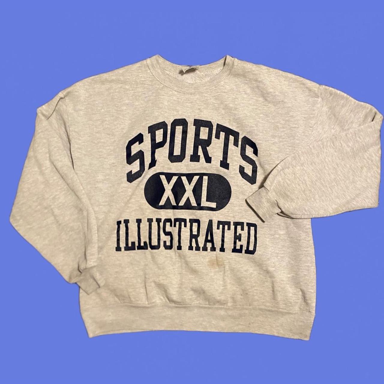 vintage sports illustrated sweater size XL stains... Depop