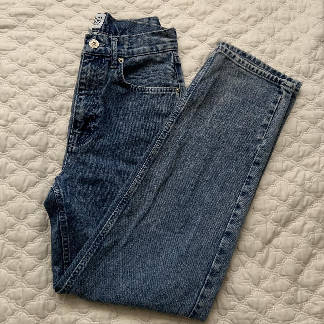 Urban Outfitters Women's Blue and Navy Jeans | Depop