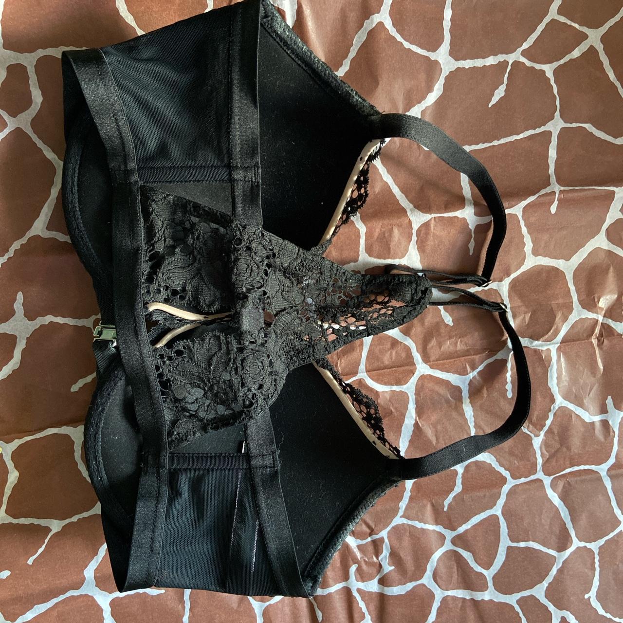 Victoria’s Secret black and nude lace very sexy push... - Depop