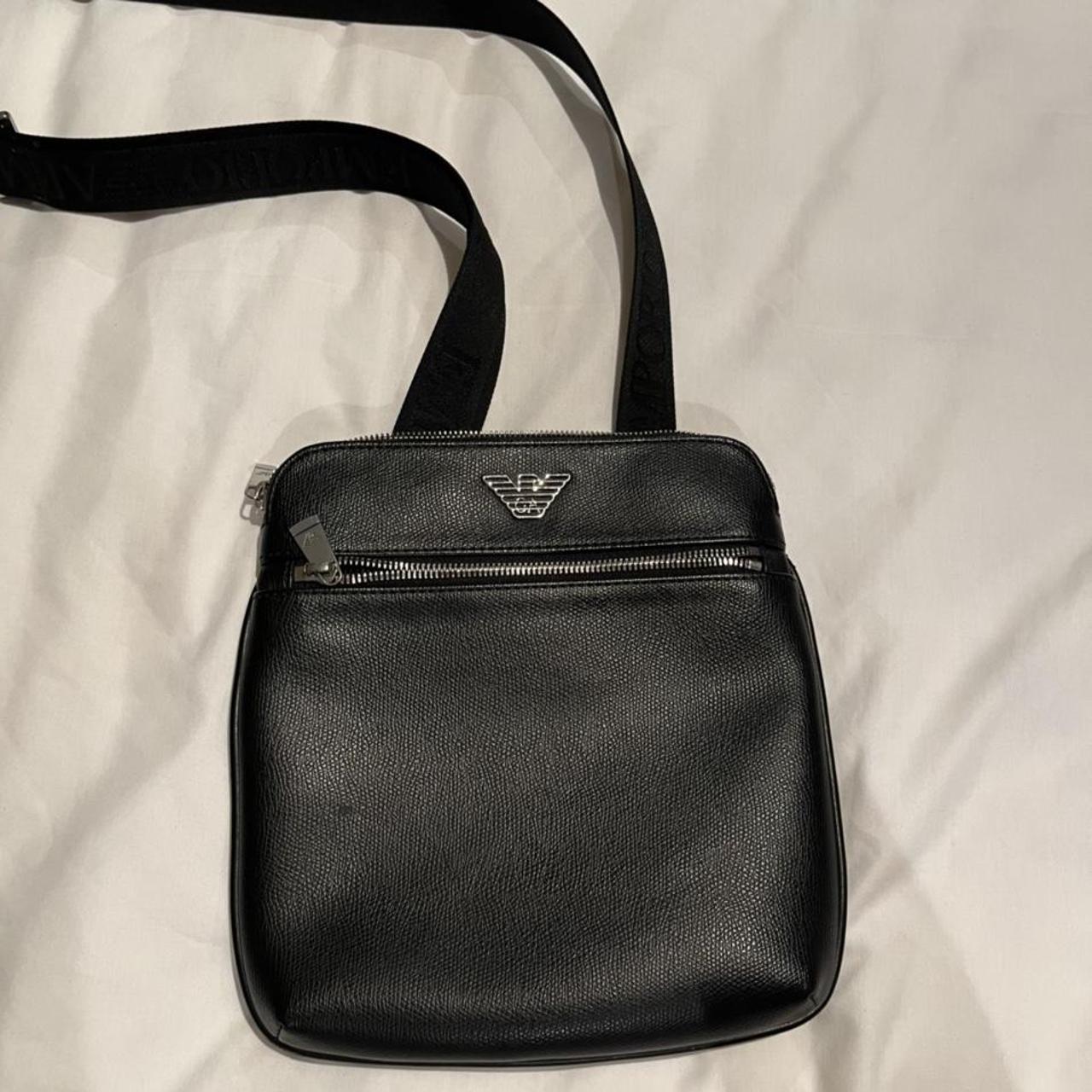 Armani Men's Black Bag | Depop