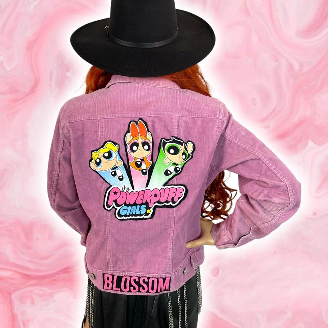 Powerpuff Girls Pink Corduroy Jacket (Womens size... Depop