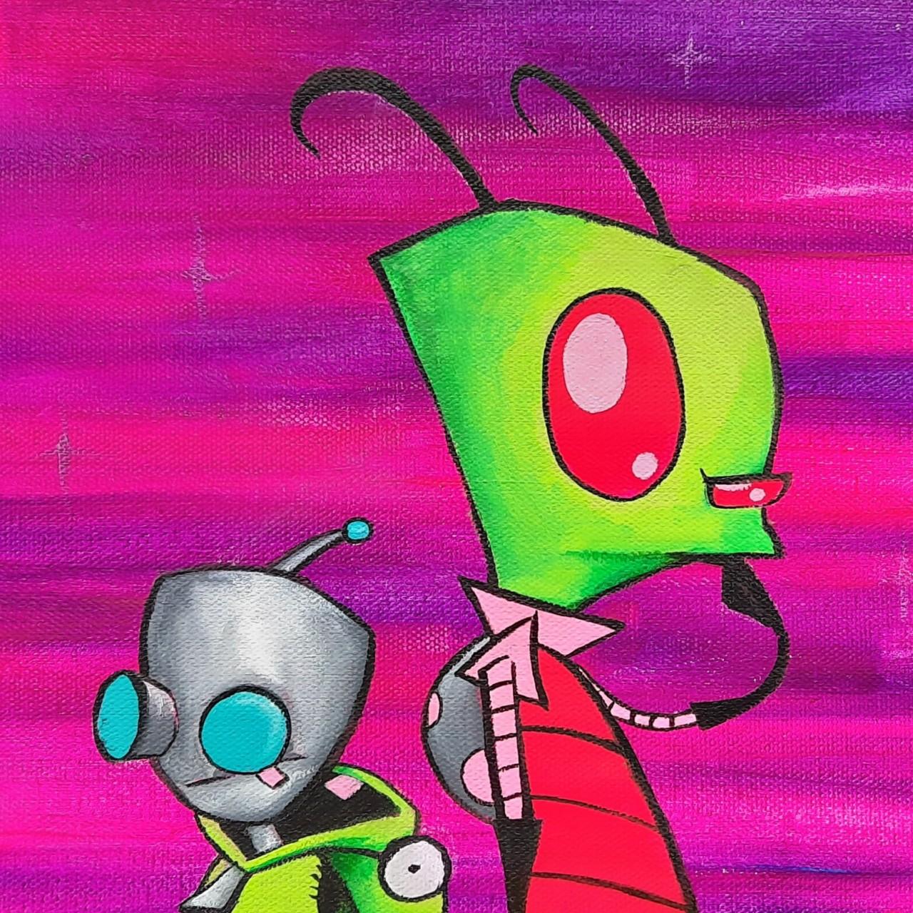 Invader Zim Fan Art Prints 👽 Original Acrylic Depop