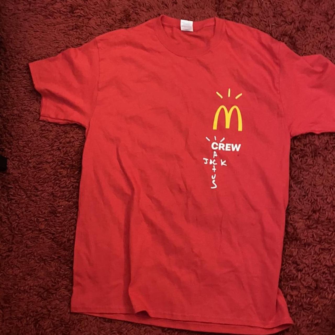 Travis Scott x McDonald's crew shirt , size large ,... - Depop