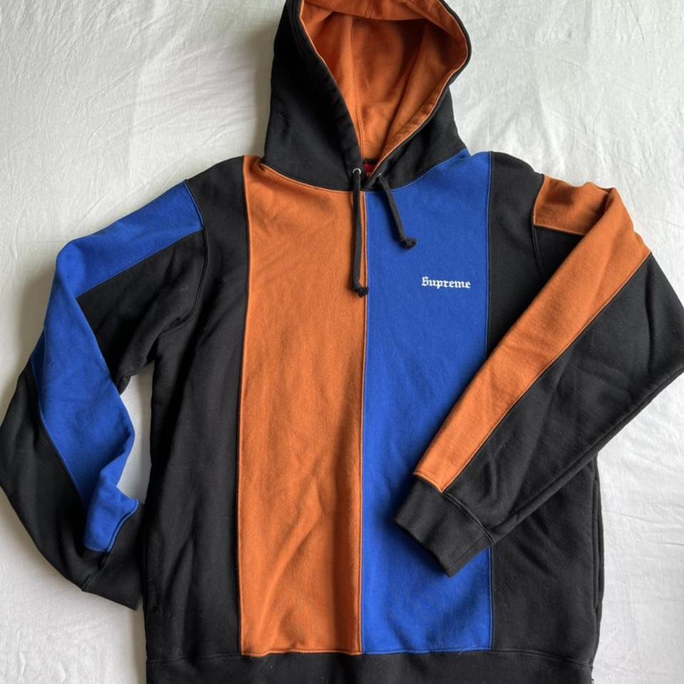 Blue and orange supreme sales hoodie