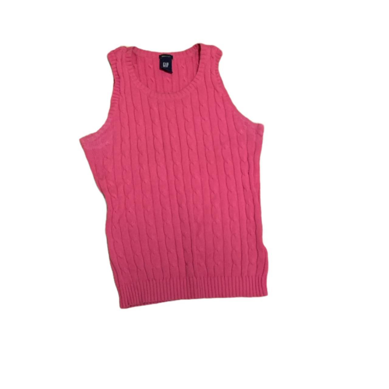 Gap Men's Pink Vest Depop