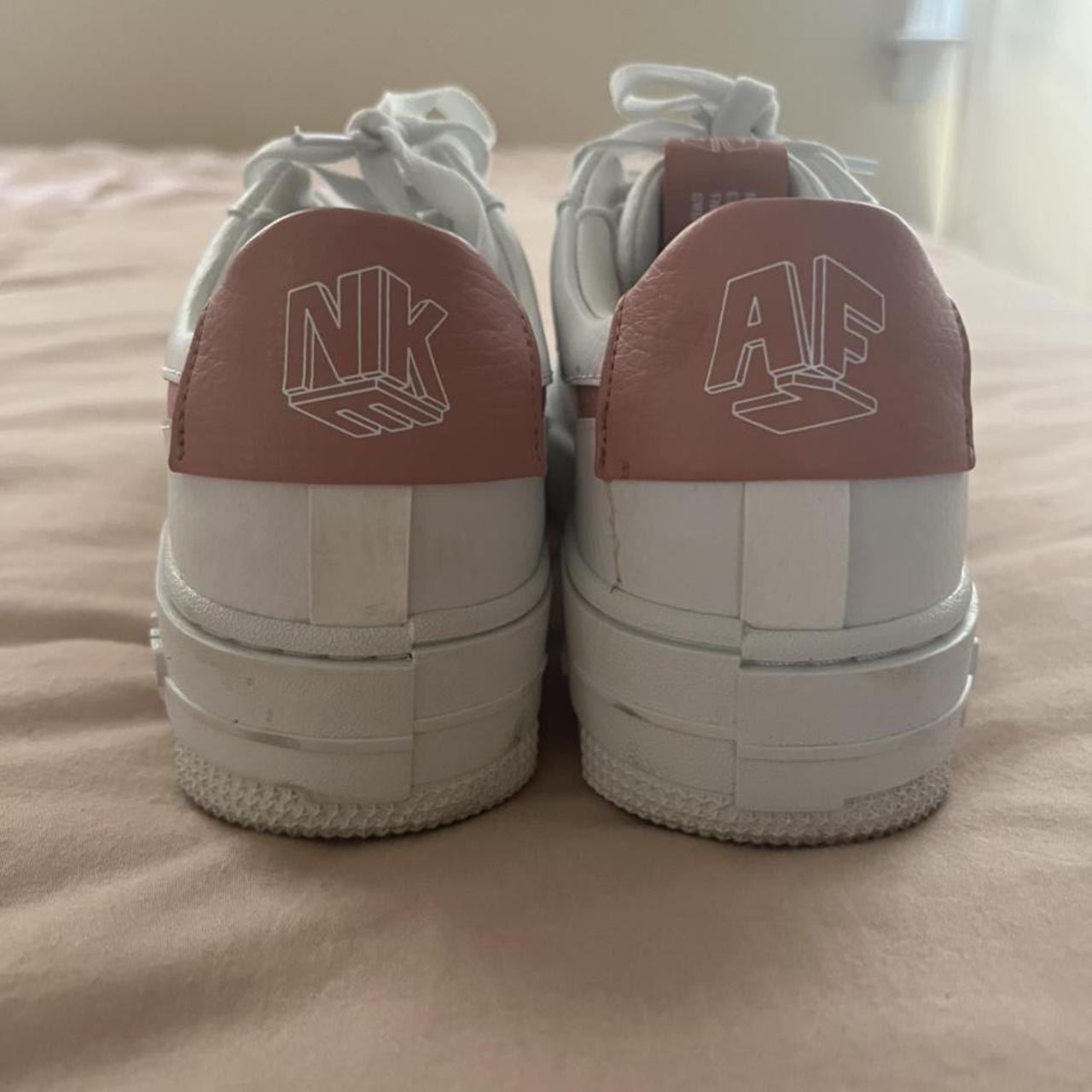 pale pink air force 1 pixel trainers