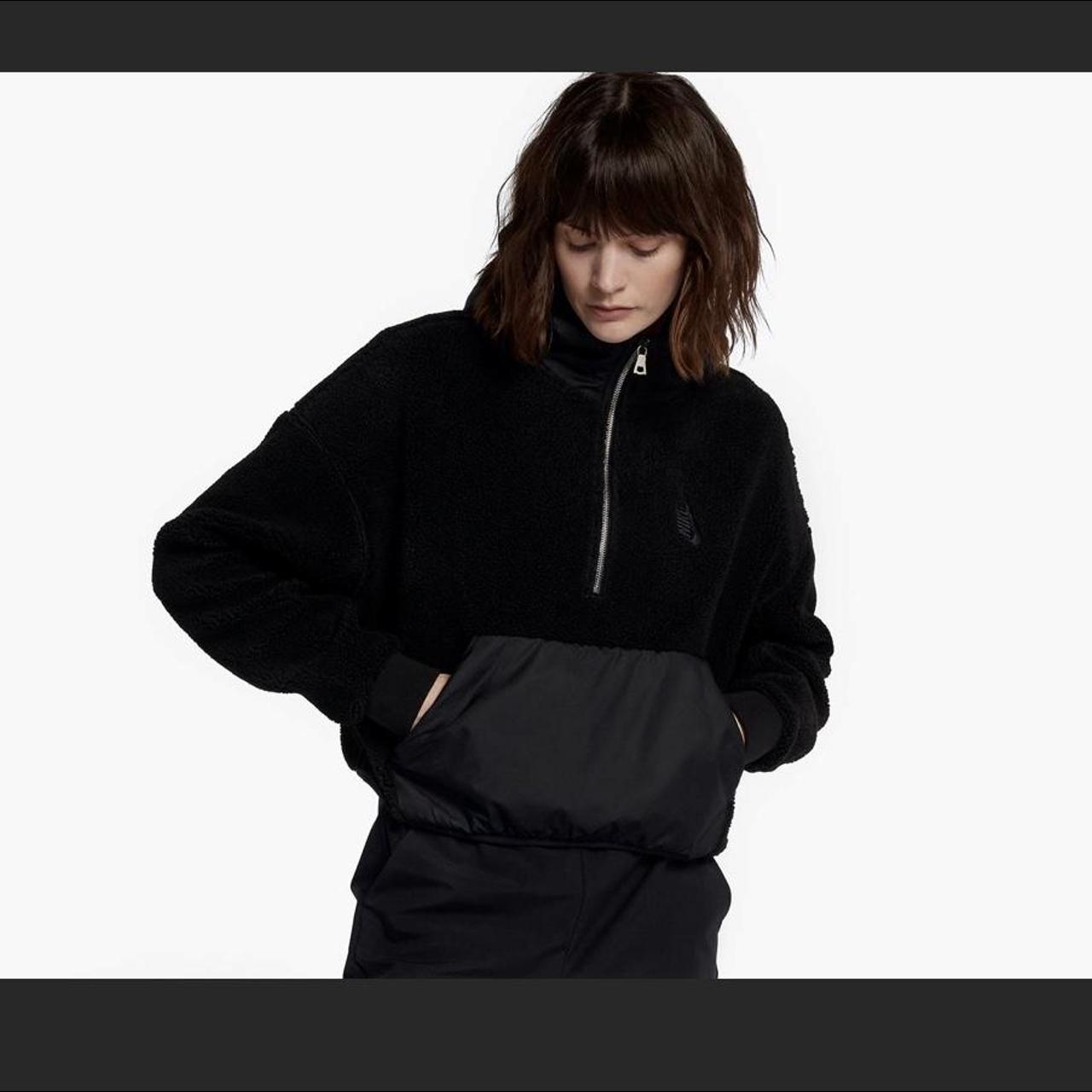 sherpa fleece hoodie nike