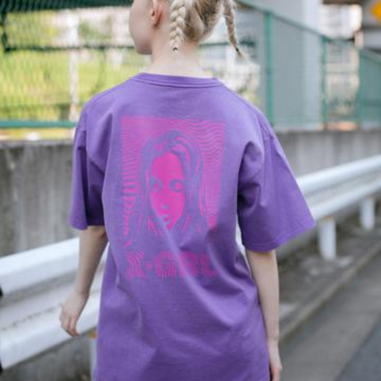 X-Girl  Women's Purple T-shirt (2)