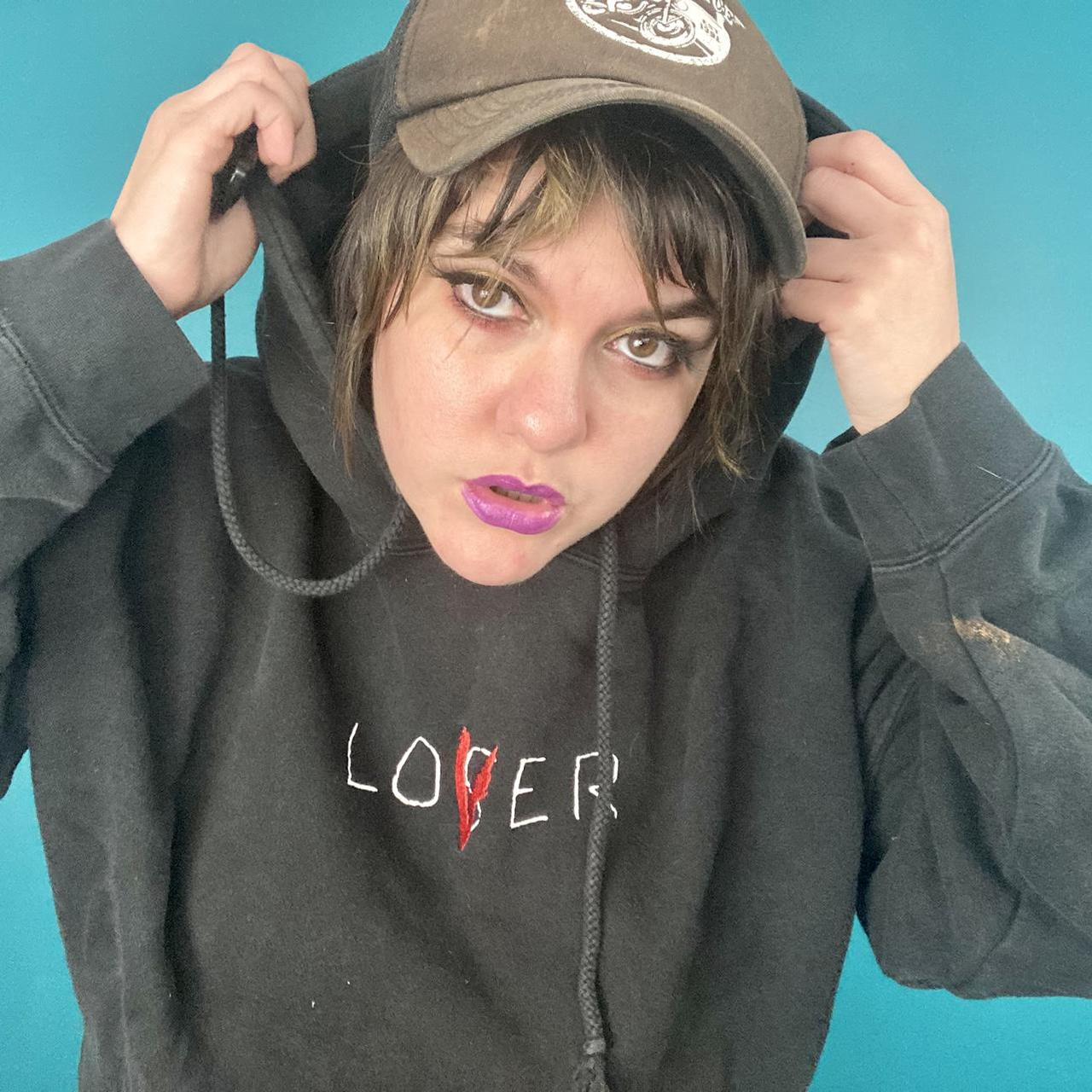 Women's Black Hoodie Depop