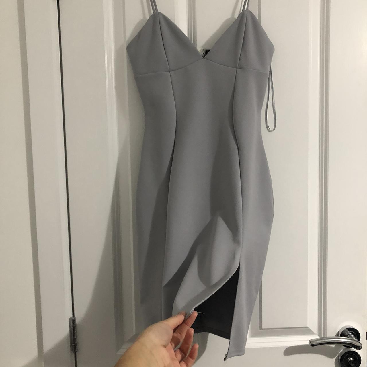 Light Blue Grey Dress Perfect For Nights Out Depop