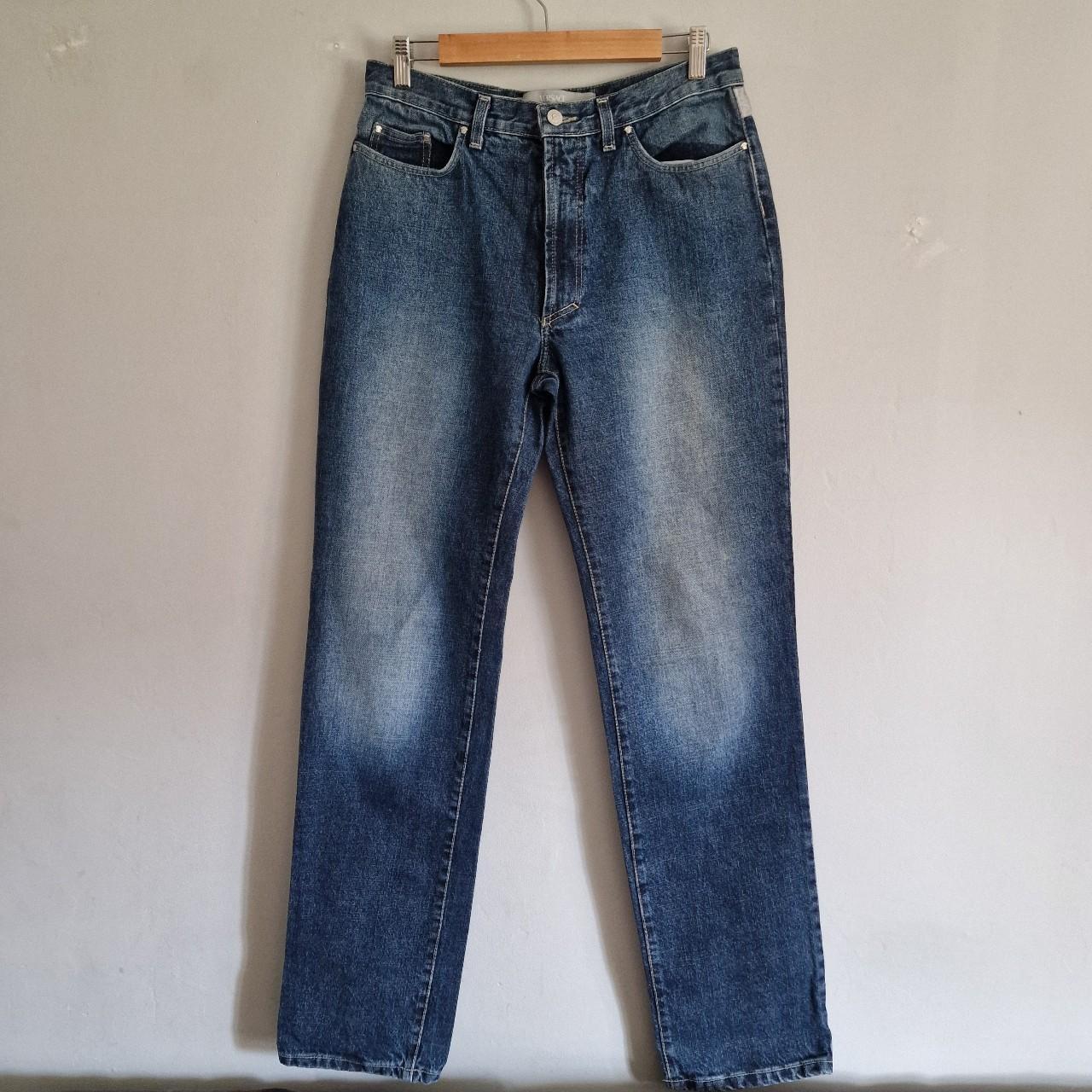 Vintage Versace Blue Stonewash Jeans Couture Made In... - Depop