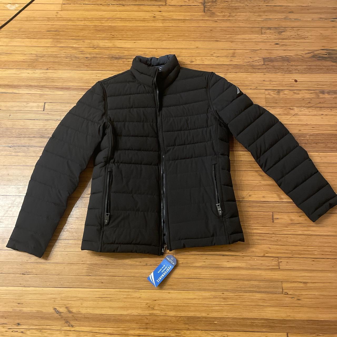 nautica black winter jacket