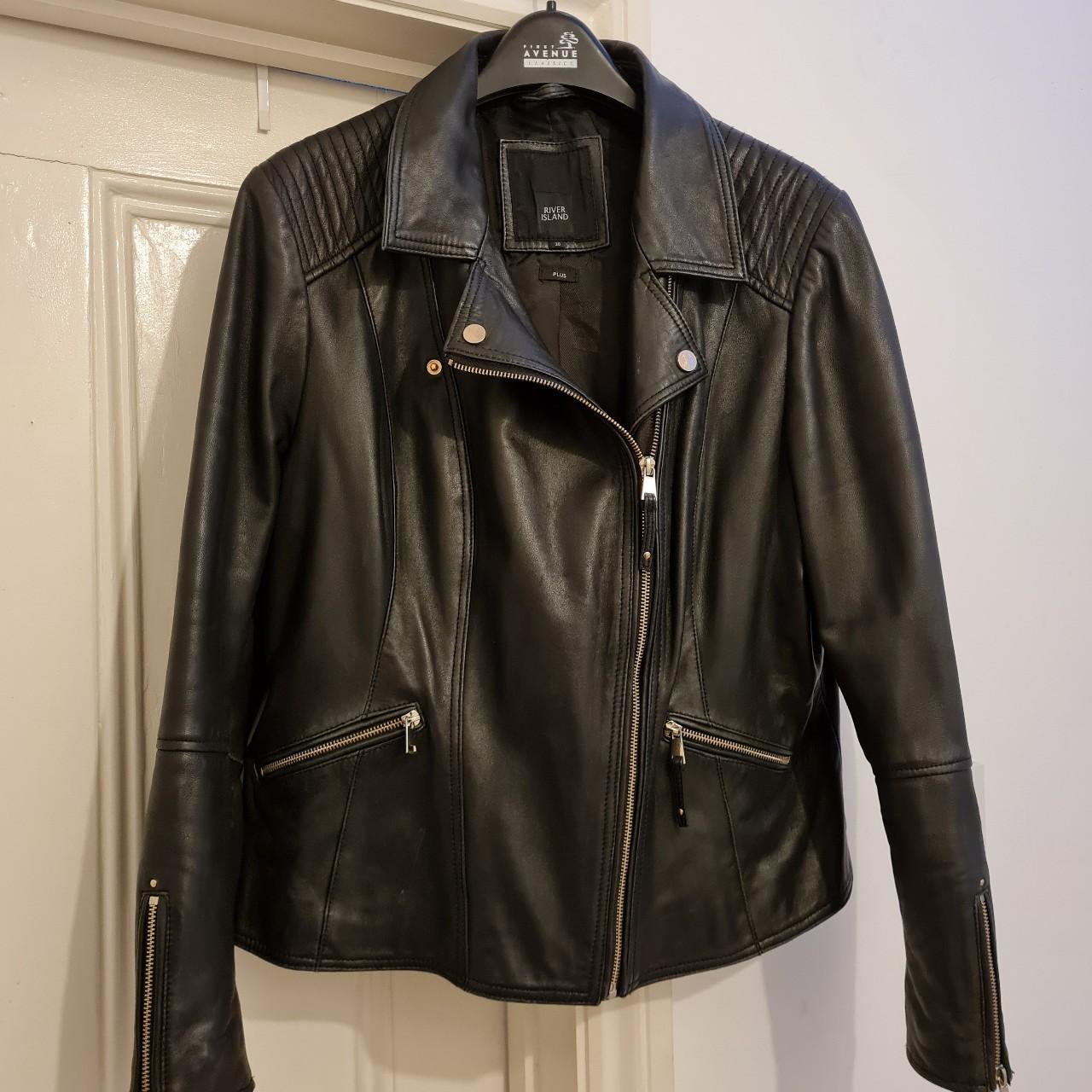 River Island 100 Leather Jacket Soft, buttery... Depop