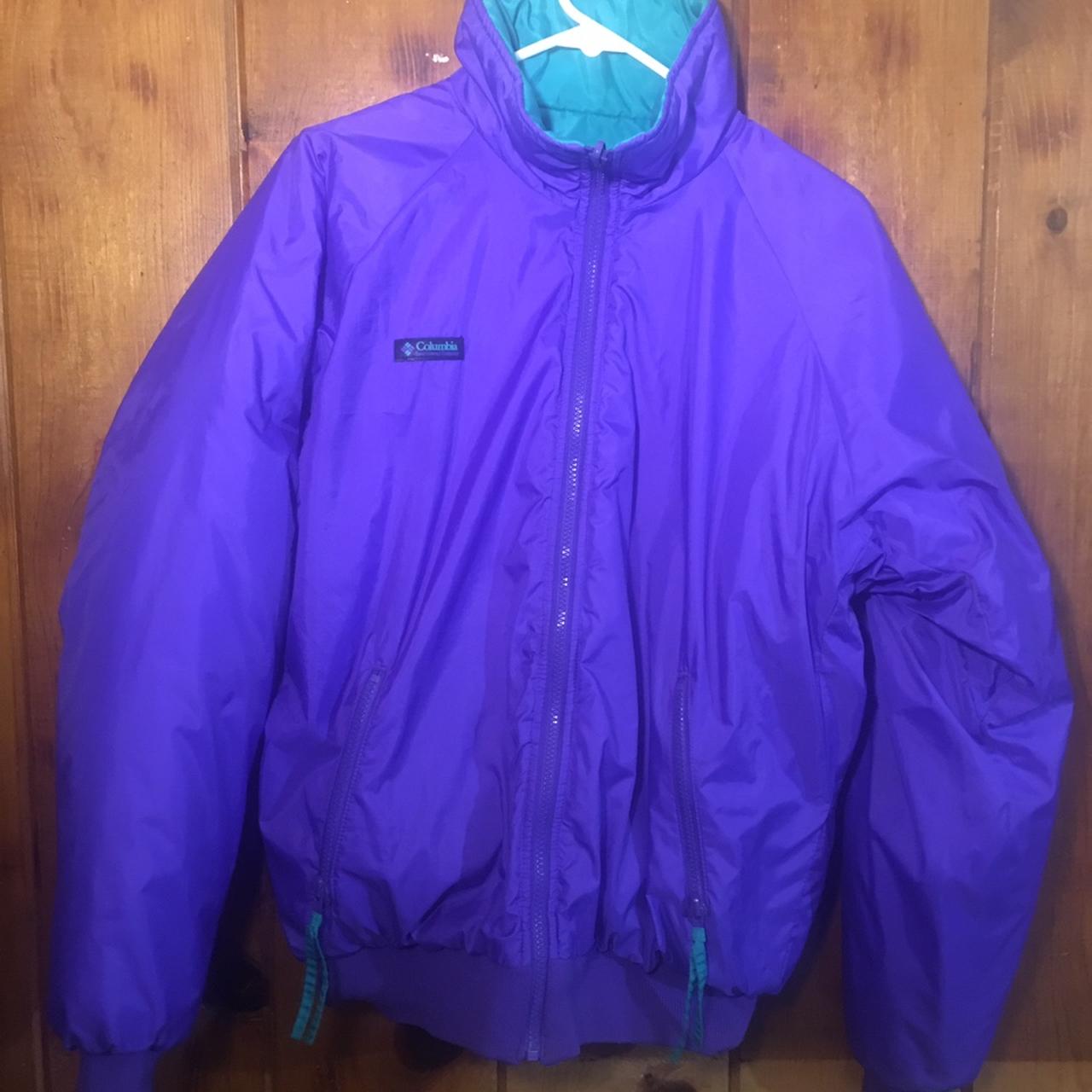 Vintage Columbia reversible jacket in size Small... - Depop