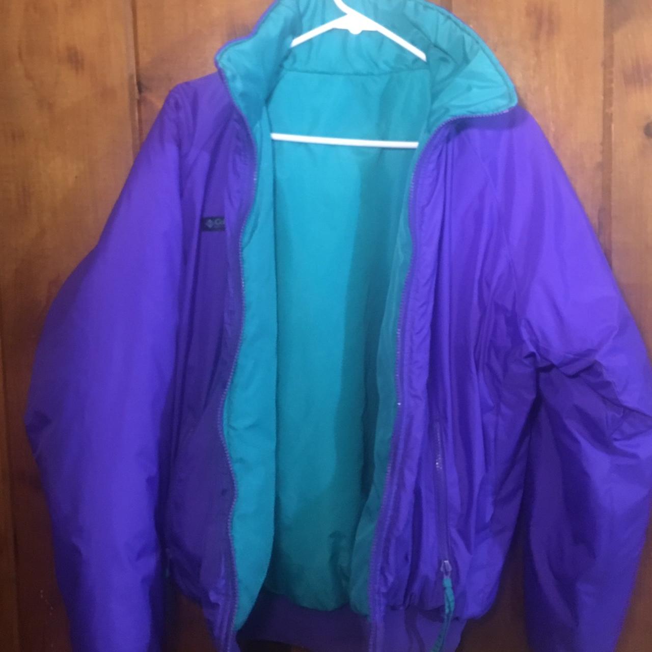 Vintage Columbia reversible jacket in size Small... - Depop