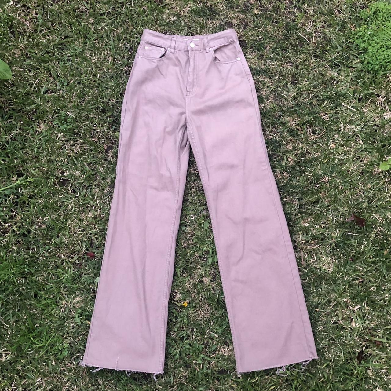 GLASSONS relaxed straight leg brown jeans in... Depop