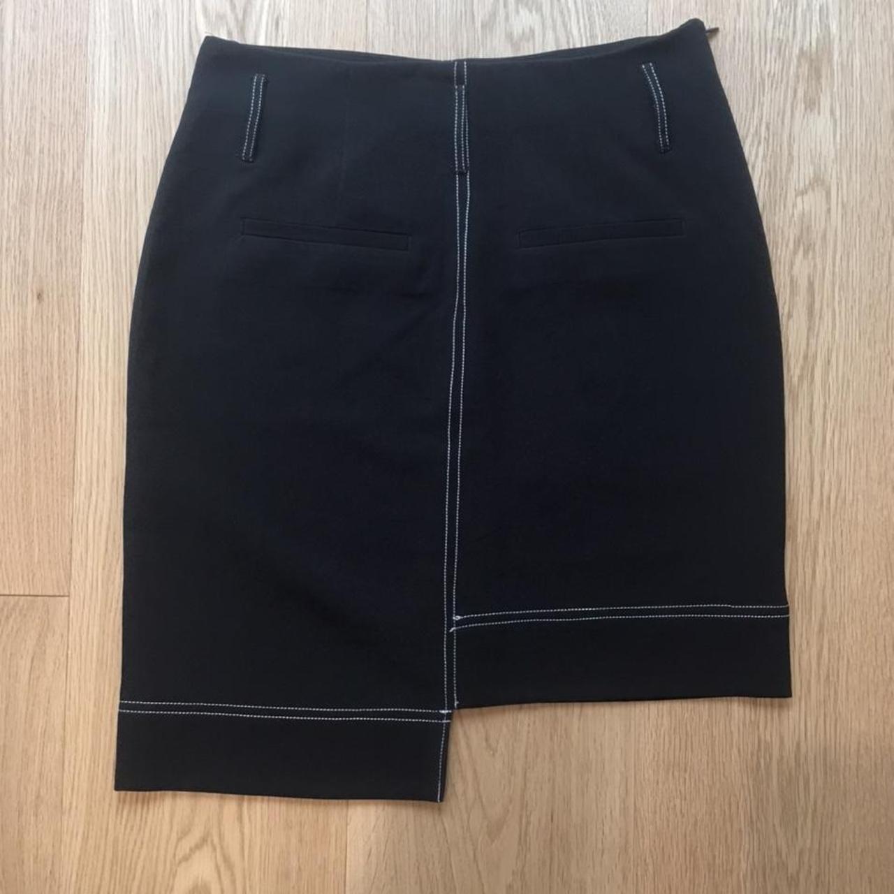 Unbranded Women's Black and White Skirt | Depop