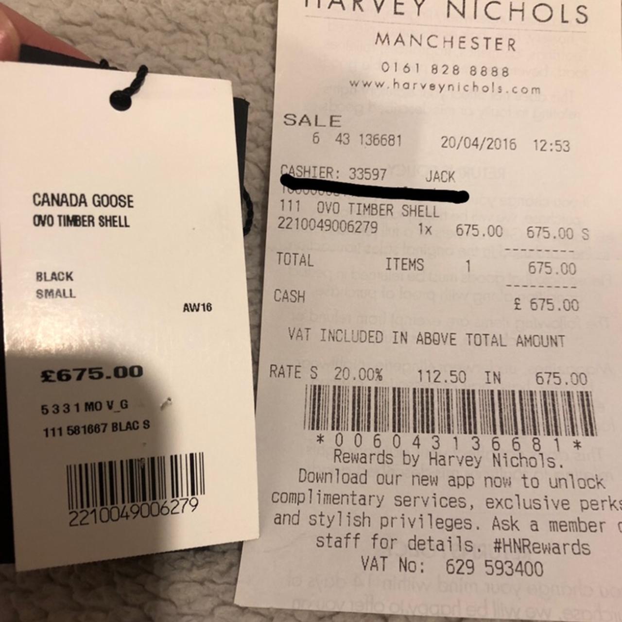 Receipts for OVO x Canada Goose - Depop