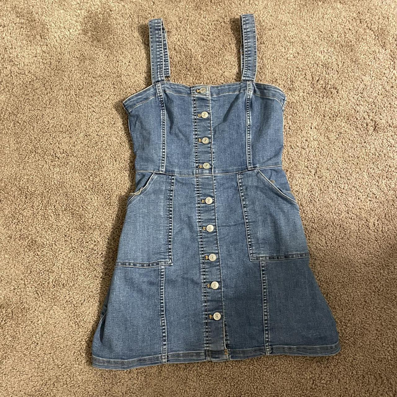 h and m denim dresses