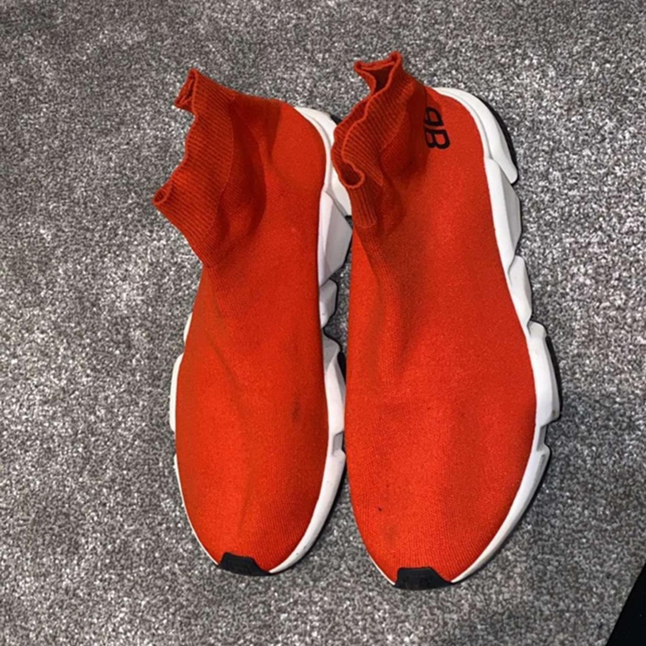 balenciaga runners mens red