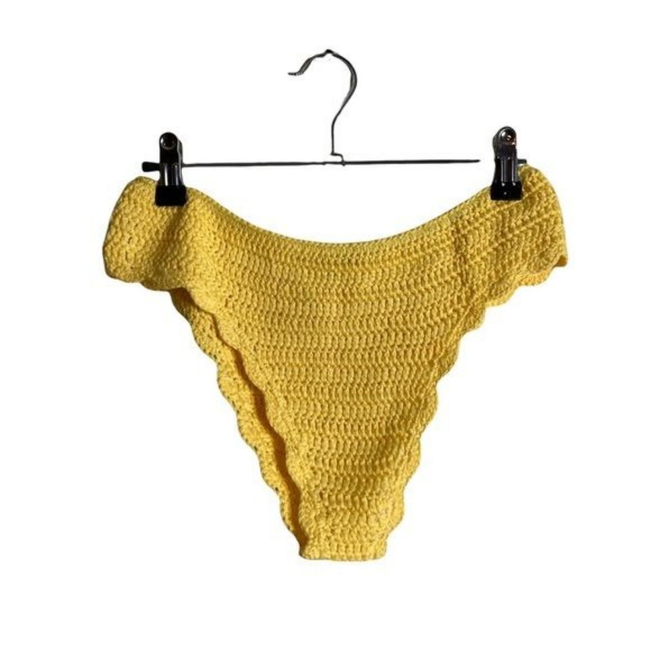 Fashion Nova Men's Yellow Swimbriefsshorts Depop
