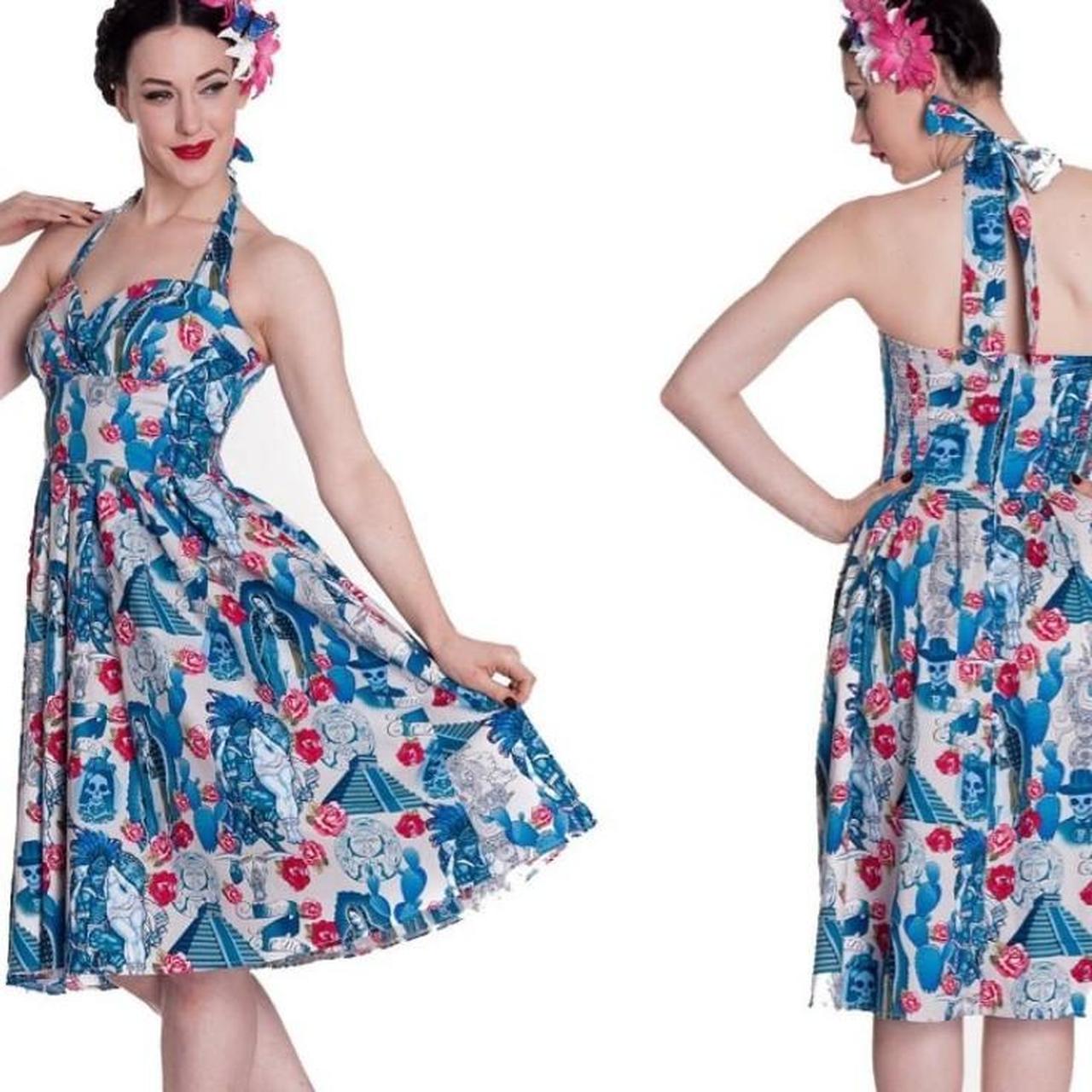 NWT Hell Bunny Aztec 50s Dress in size small. Never... Depop